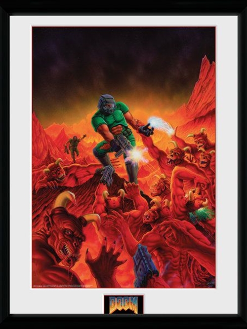 Zarámovaný plagát Doom: Classic Theme