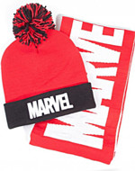 Čapica so šálom Marvel - Logo