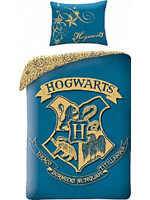 Obliečky Harry Potter - Hogwarts (modré)
