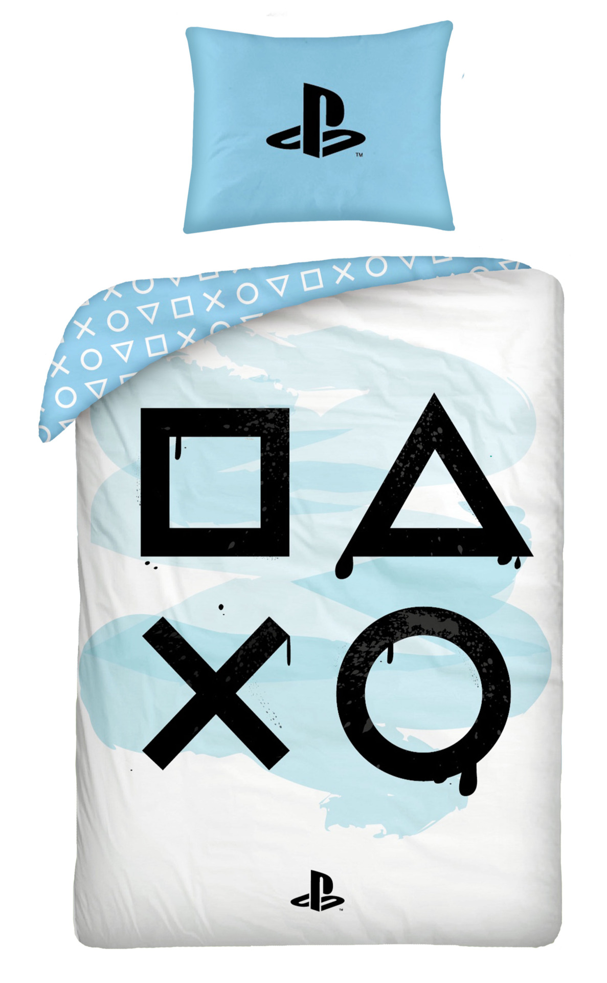 Obliečky PlayStation - Buttons (biele)