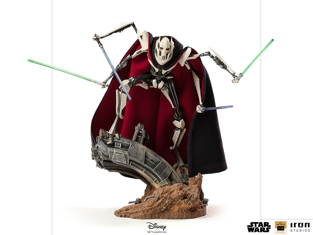 Soška Star Wars - General Grievous Deluxe BDS Art Scale 1/10 (Iron Studios)