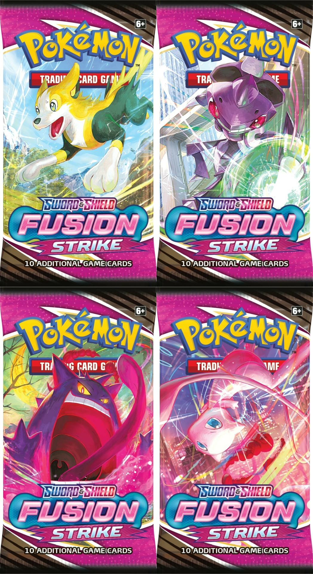 Kartová hra Pokémon TCG: Sword & Shield Fusion Strike - booster (10 kariet)