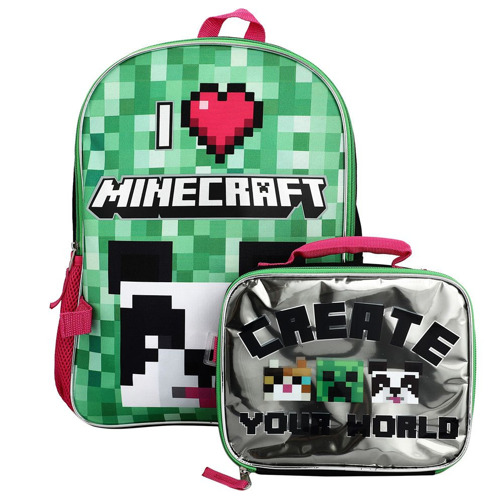 Batoh Minecraft - I Love Minecraft + taška na obed