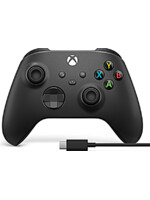 Bezdrôtový ovládač pre Xbox - Čierny + USB-C kábel