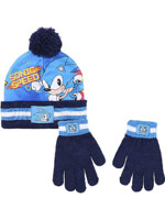 Čiapka s rukavicami detské Sonic: The Hedgehog