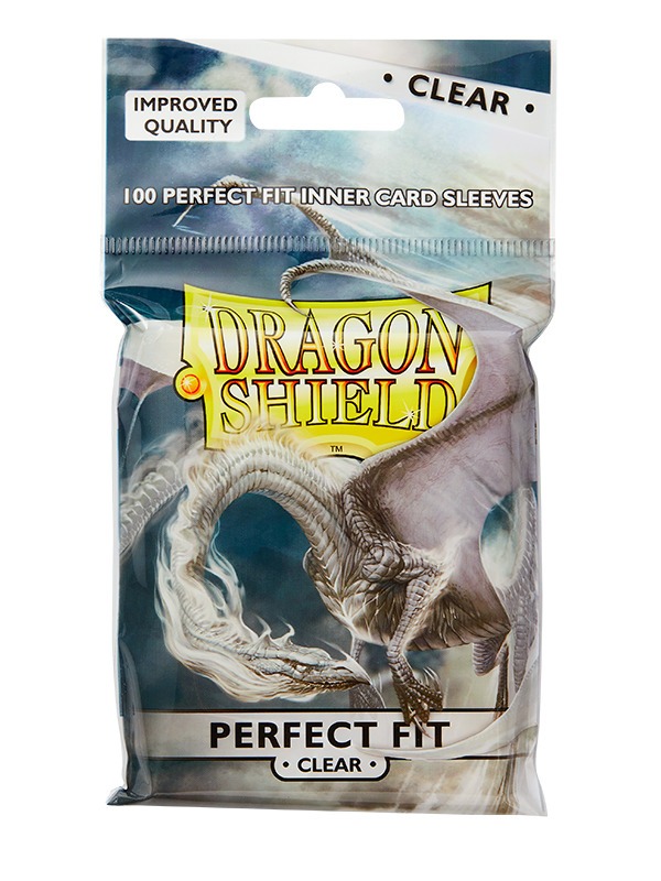 Ochranné obaly na karty Dragon Shield - Perfect Fit Toploading Clear (100 ks)