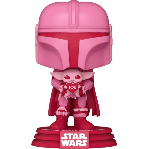 Figúrka Star Wars - The Mandalorian with Grogu Valentine (Funko POP! Star Wars 498)