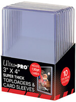 Ochranné obaly na karty Ultra Pro - Super Thick Toploaders 130 pt & Card Sleeves (10+10 ks)