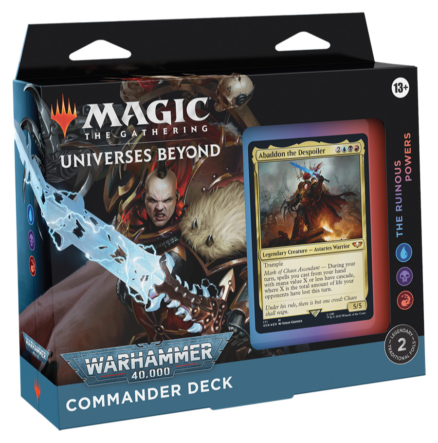 Kartová hra Magic: The Gathering Universes Beyond: Warhammer 40,000 - The Ruinous Powers  (Commander Deck)
