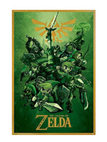 Plagát The Legend of Zelda - Link Fighting