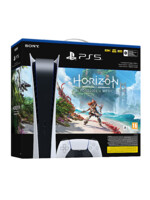 Konzola PlayStation 5 825 GB - Biela (Digital Edition) + Horizon Forbidden West + ovládač podľa výberu