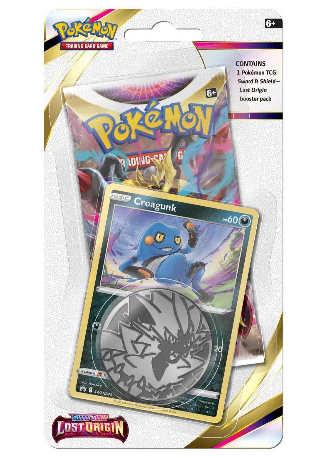 Kartová hra Pokémon TCG: Sword & Shield Lost Origin - Checklane Blister booster (Croagunk)
