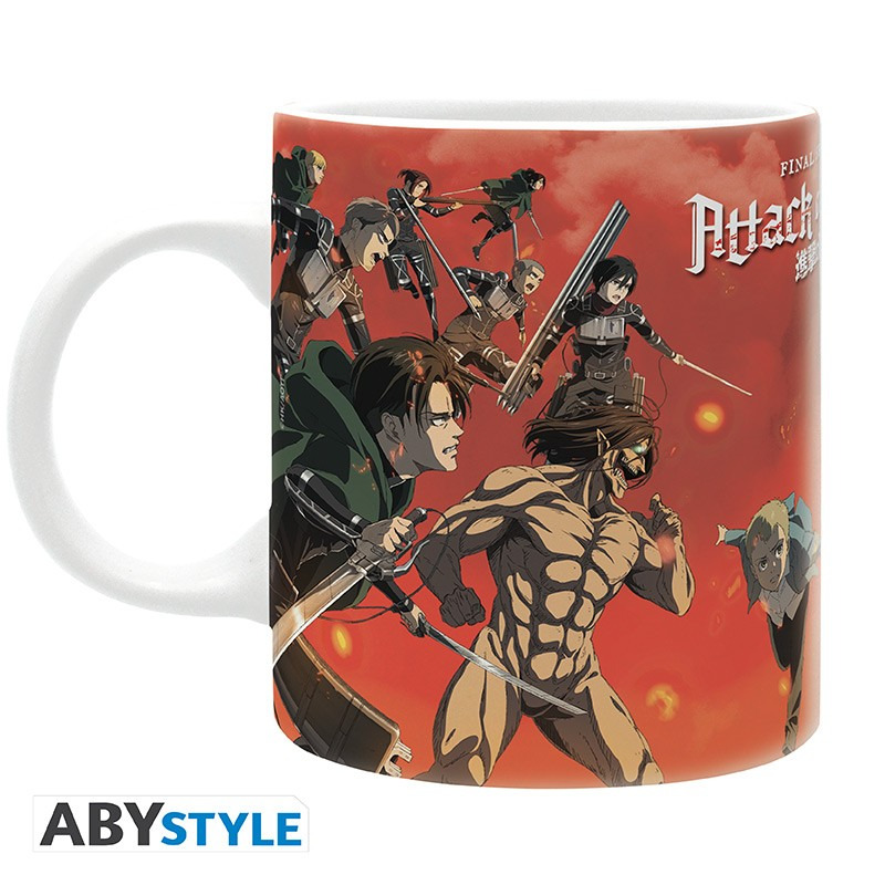 Hrnček Attack on Titan - Battle Scene