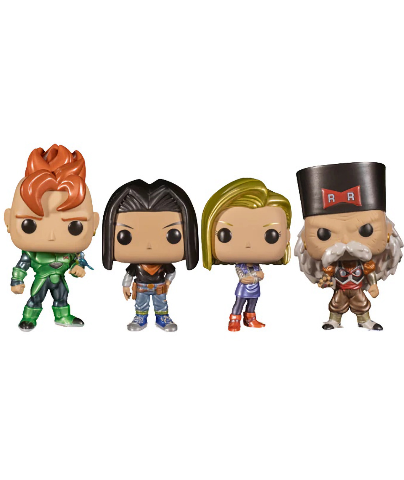 Figúrka Dragon Ball Z- Android 16, Android 17, Android 18 & Dr. Gero (Funko POP! Animation) (4-pack)