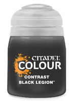 Citadel Contrast Paint (Black Legion) - kontrastná farba - čierna