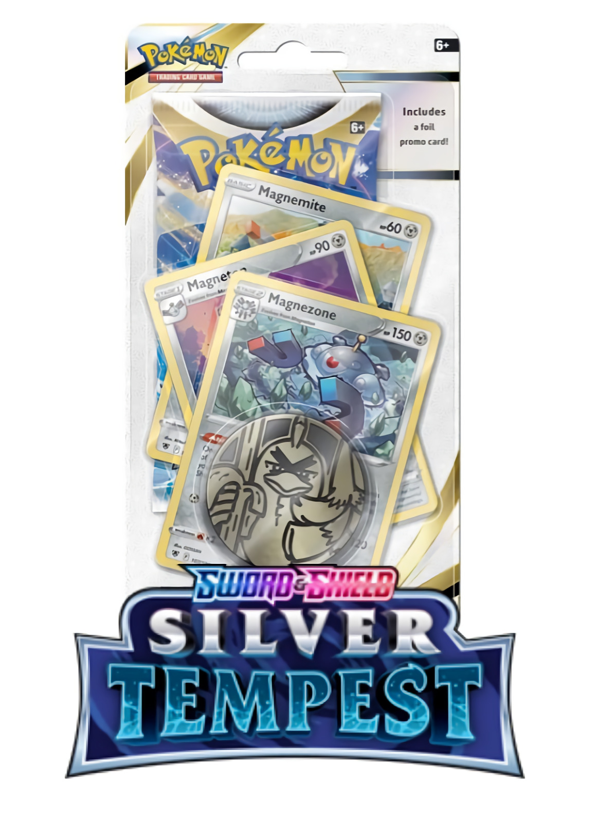 Kartová hra Pokémon TCG: Sword & Shield Silver Tempest - Premium Checklane Blister booster (Magnezone)