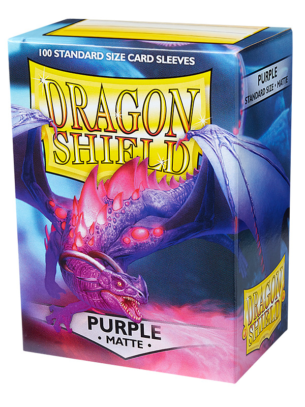 Ochranné obaly na karty Dragon Shield - Standard Sleeves Matte Purple (100 ks)