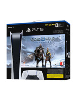 Konzola PlayStation 5 825 GB - Bílá (Digital Edition) + God of War Ragnarok