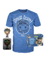 Tričko Back to the Future - Doc with Helmet + figúrka Funko
