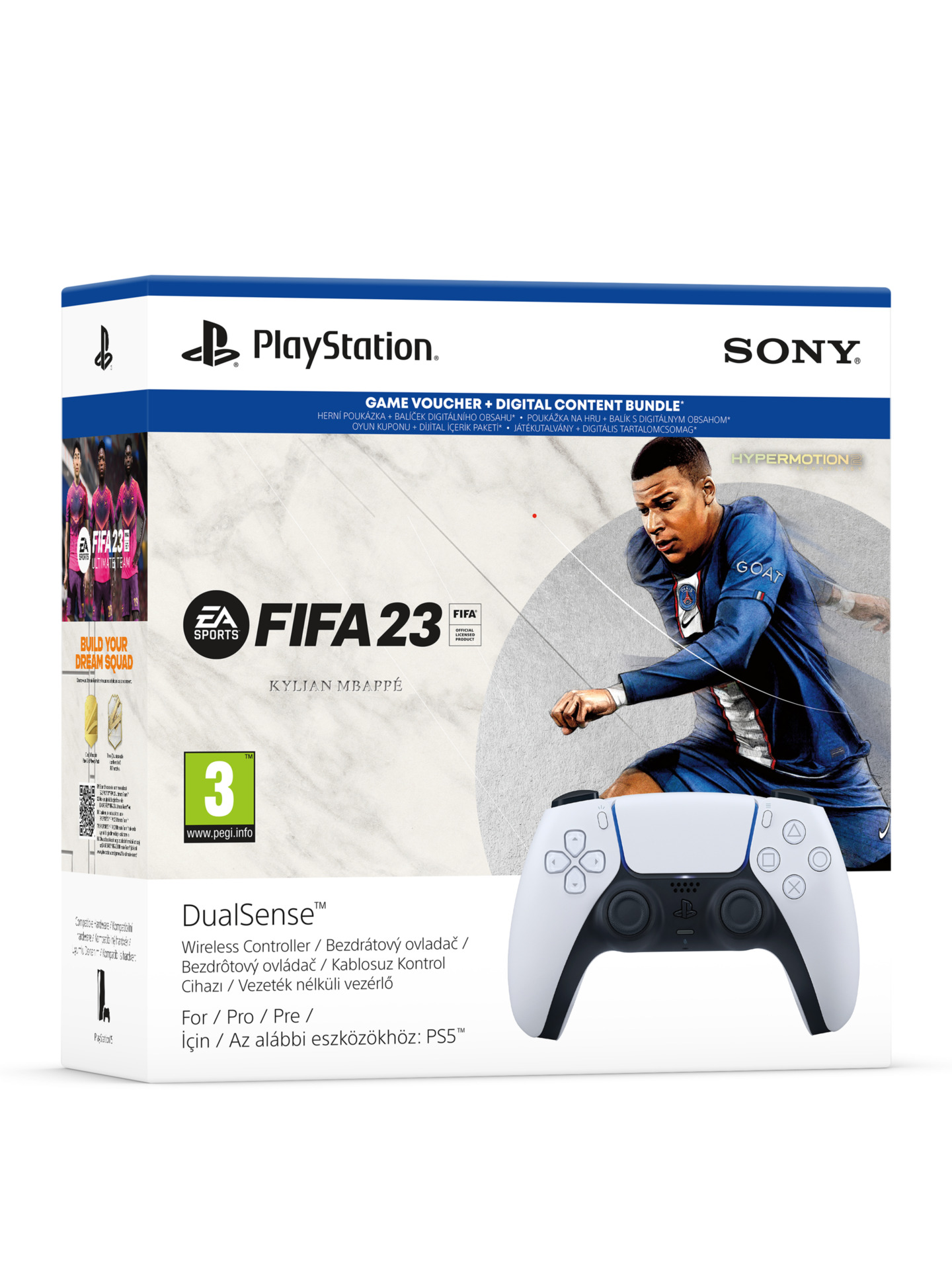 Ovládač DualSense - Biely + FIFA 23 (PS5)