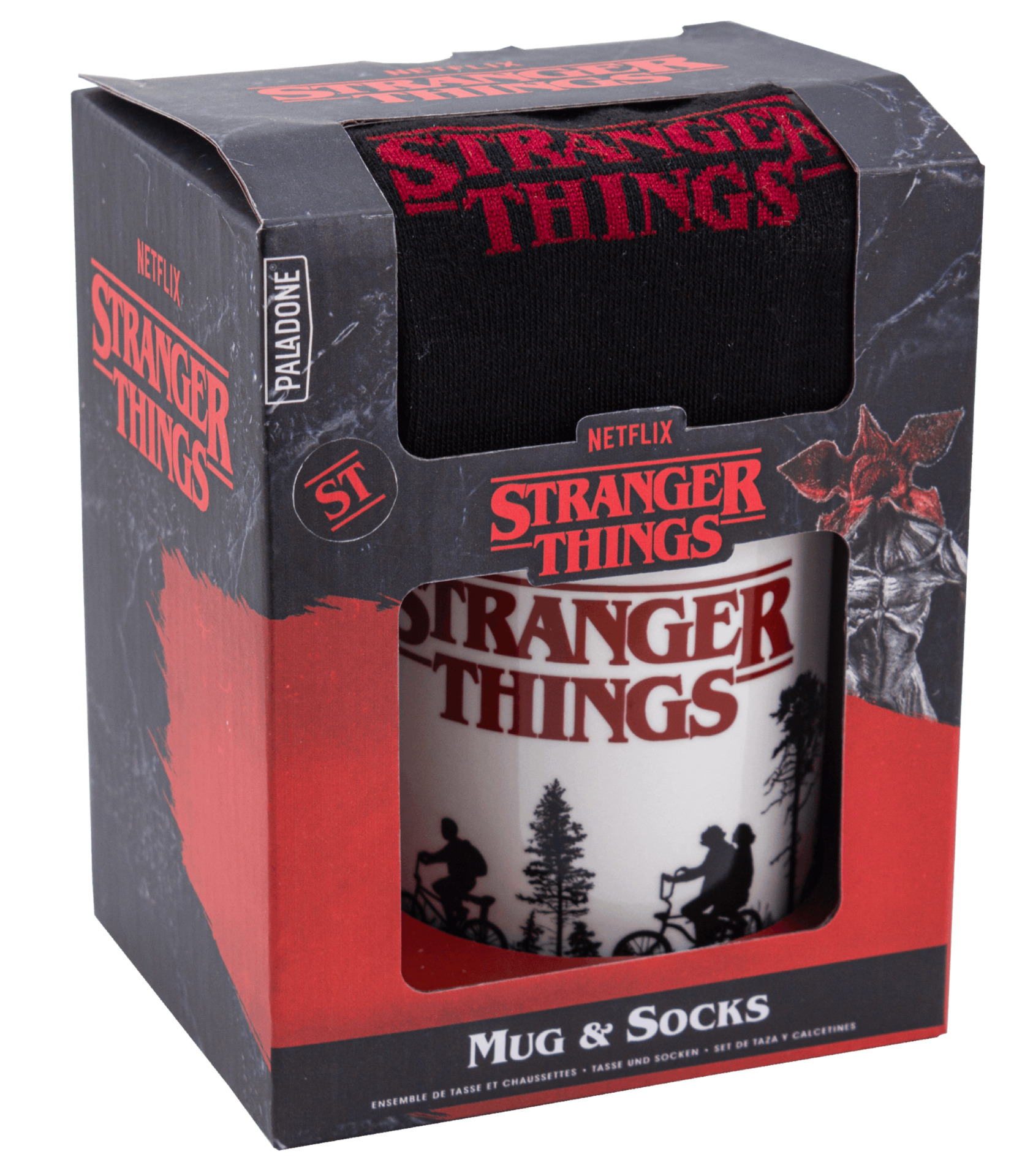 Darčekový set Stranger Things - hrnček a ponožky