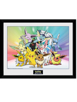Zarámovaný plagát Pokémon - Eevee