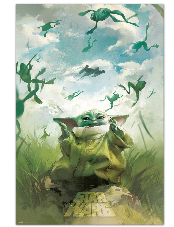 Plagát Star Wars: The Book of Boba Fett - Grogu Training