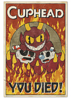 Plagát Cuphead - You Died!