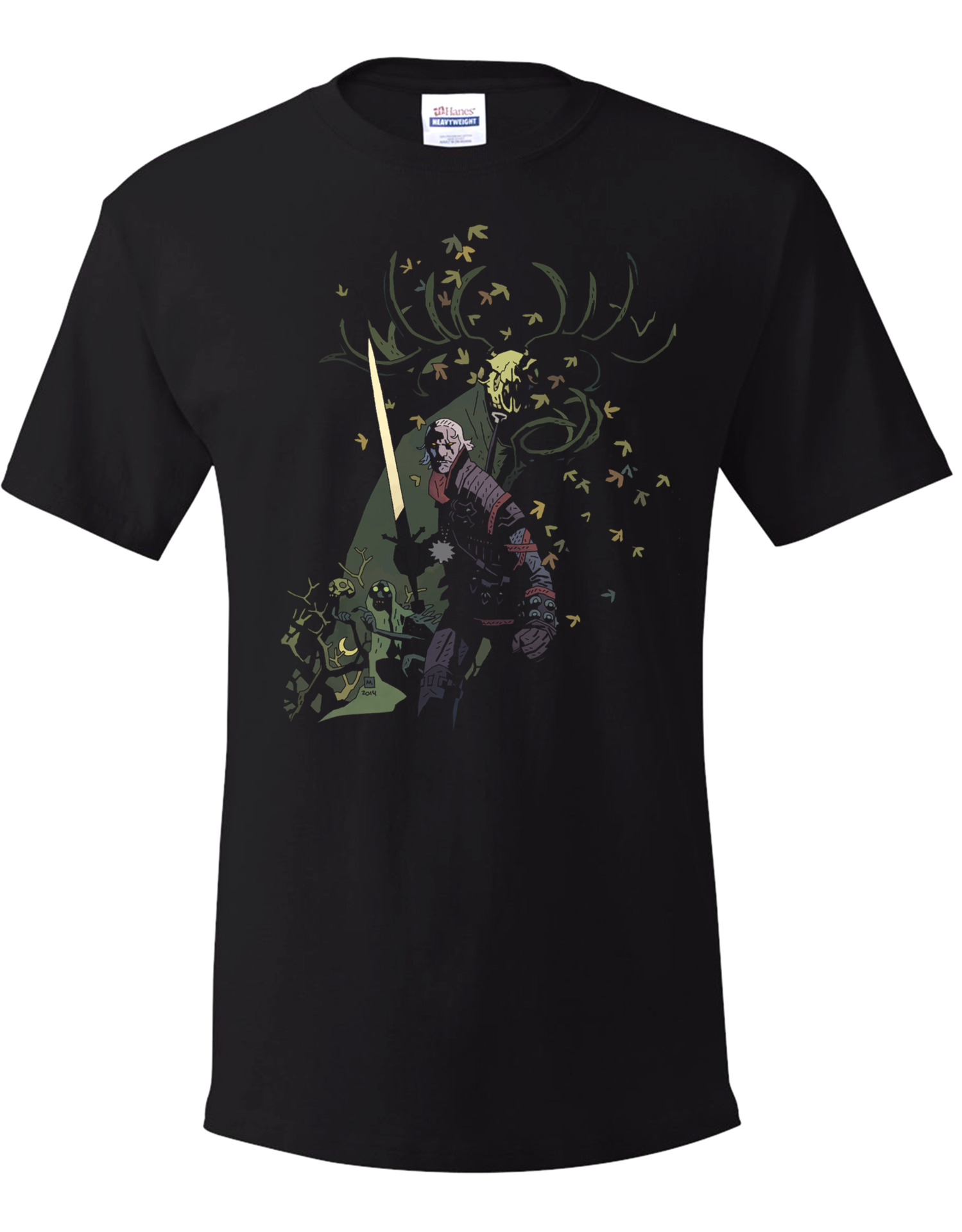 Tričko Zaklínač - Leshen Mignola Art
