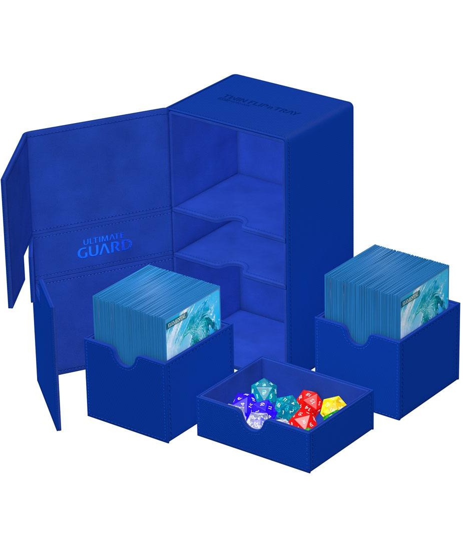 Krabička na karty Ultimate Guard - Twin FlipNTray Deck Case 200+ Standard Size XenoSkin Blue