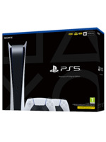Konzola PlayStation 5 825 GB - Biela (Digital Edition) + 2x DualSense biely