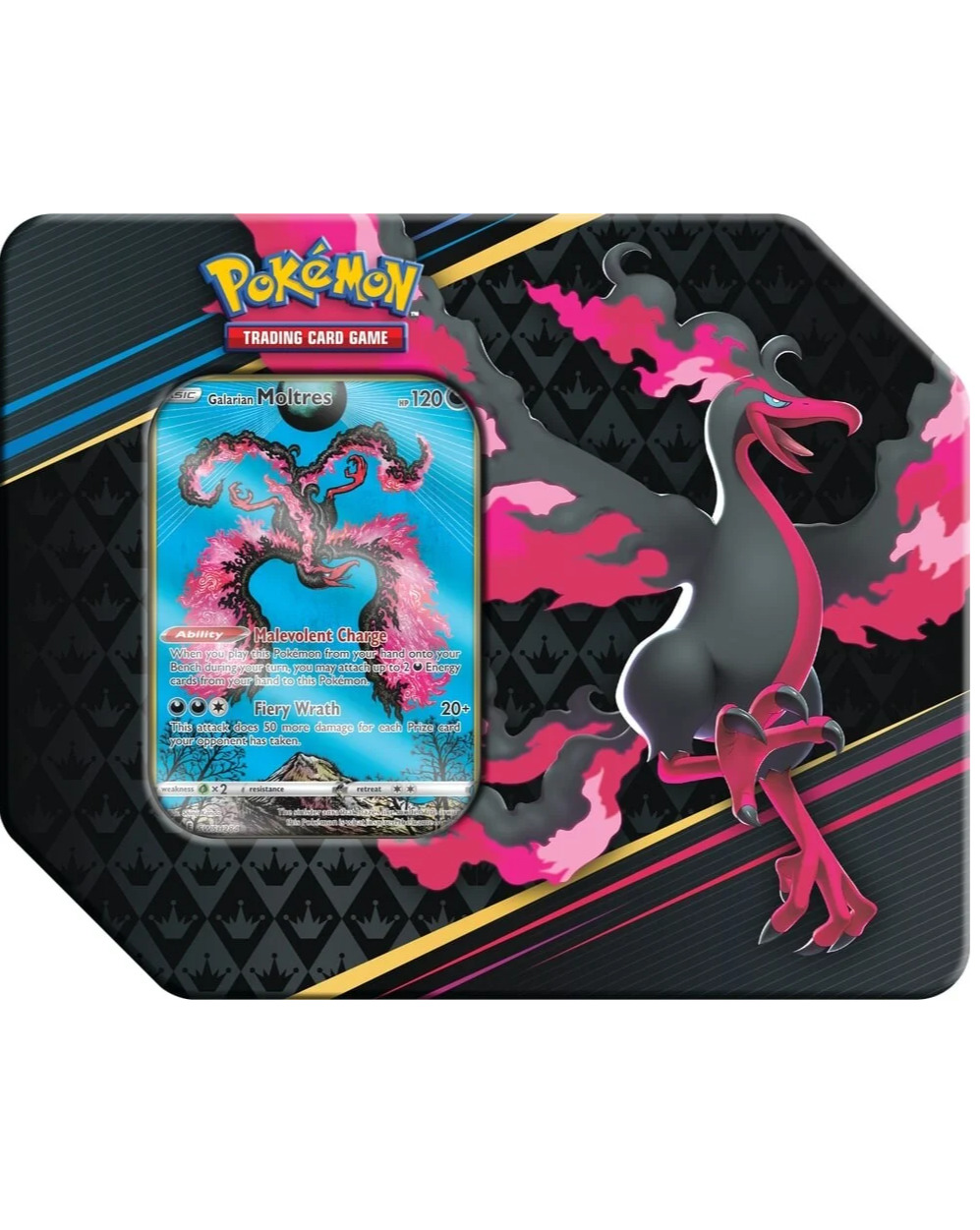 Kartová hra Pokémon TCG - Crown Zenith Premium Art Tin - Moltres