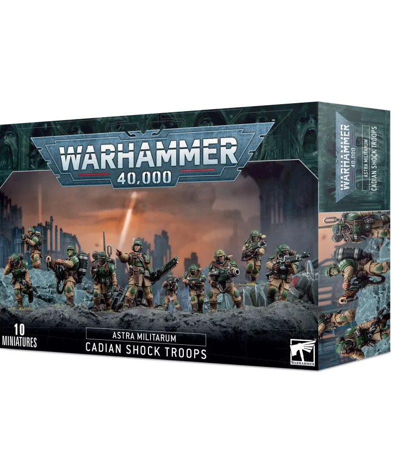 W40k: Astra Militarum - Cadian Shock Troops (2023) (10 figúrok)