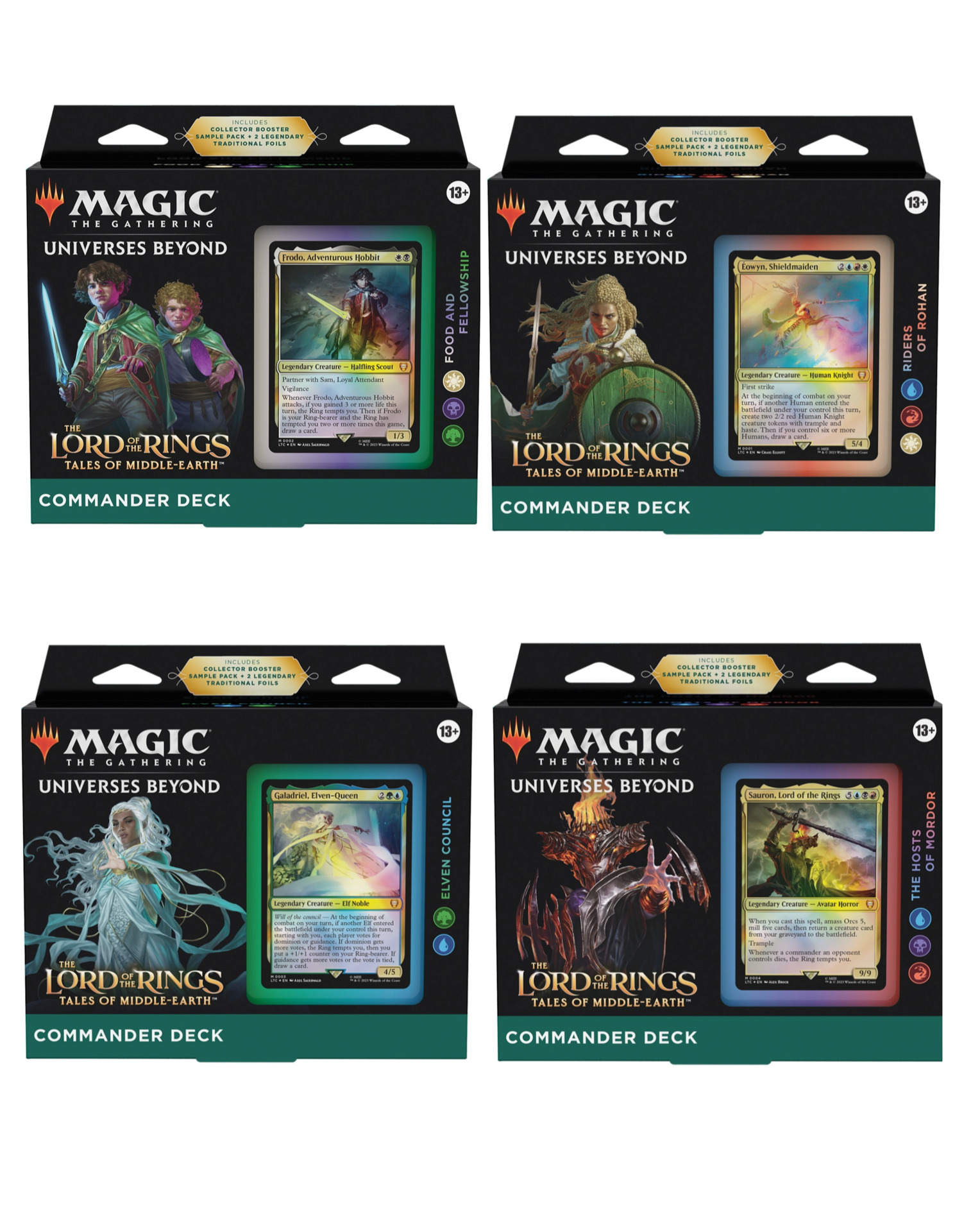 Kartová hra Magic: The Gathering Universes Beyond - LotR: Tales of the Middle Earth Commander Deck Set
