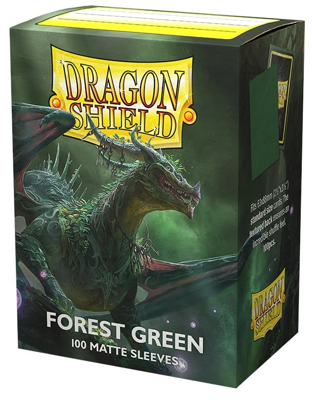 Ochranné obaly na karty Dragon Shield - Standard Sleeves Matte Forrest Green (100 ks)
