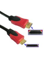 Kábel Mini HDMI na HDMI (dĺžka 1.5m, pozlátené konektory)