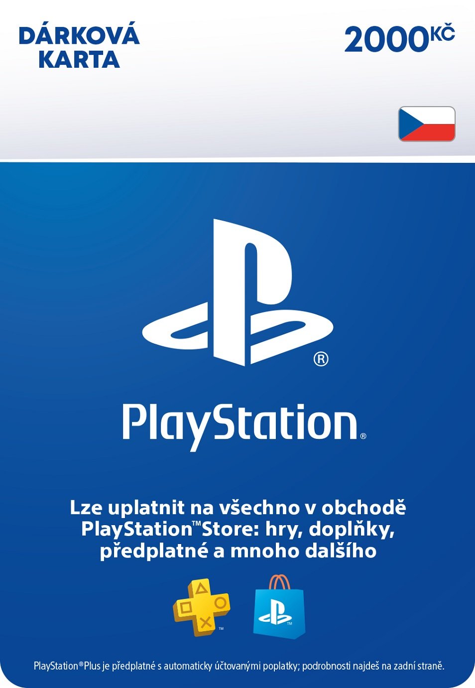 PlayStation Store el. peněženka - 2000 Kč (PS DIGITAL)