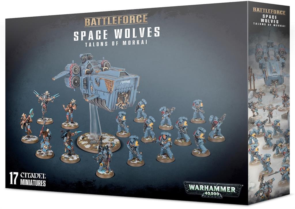 Games Workshop — Pack De 5 Loups Frisons Space Wolves — Warhammer 40K — Figurines à Assembler