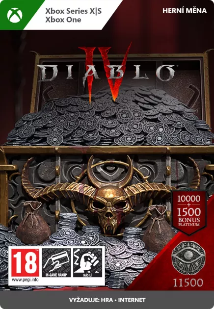 Herní měna Diablo IV - 11500 Platinum