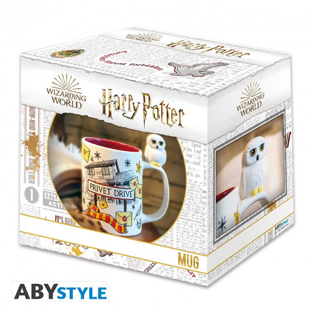 HARRY POTTER - Mug 3D handle - Hedwig andamp; Privet Drive x2