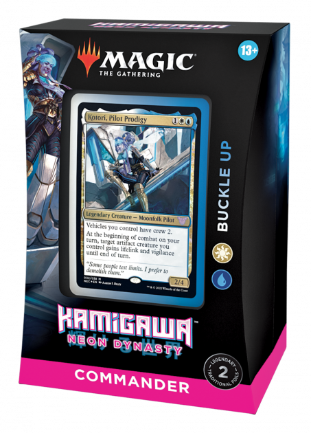 BUNDLE: Karetní hra Magic: The Gathering Kamigawa: Neon Dynasty - Buckle Up (Commander Deck) + 2x obaly Dragon Shield
